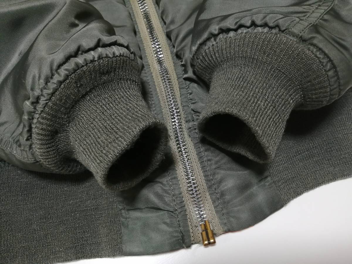 超希少 70s 民間品 MA-1 縦ステッチ コンコルド CONCORD社製 MIL-J