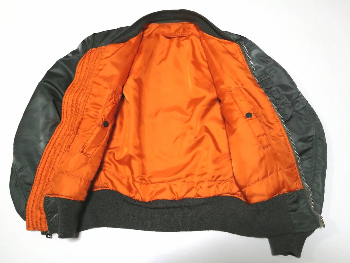 超希少 70s 民間品 MA-1 縦ステッチ コンコルド CONCORD社製 MIL-J