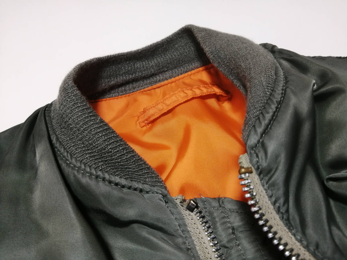 超希少 70s 民間品 MA-1 縦ステッチ コンコルド CONCORD社製 MIL-J