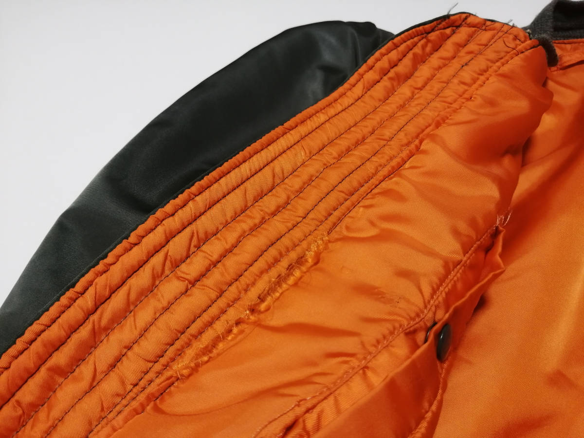 超希少 70s 民間品 MA-1 縦ステッチ コンコルド CONCORD社製 MIL-J
