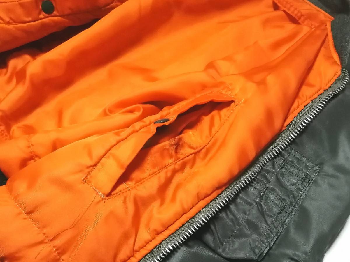 超希少 70s 民間品 MA-1 縦ステッチ コンコルド CONCORD社製 MIL-J