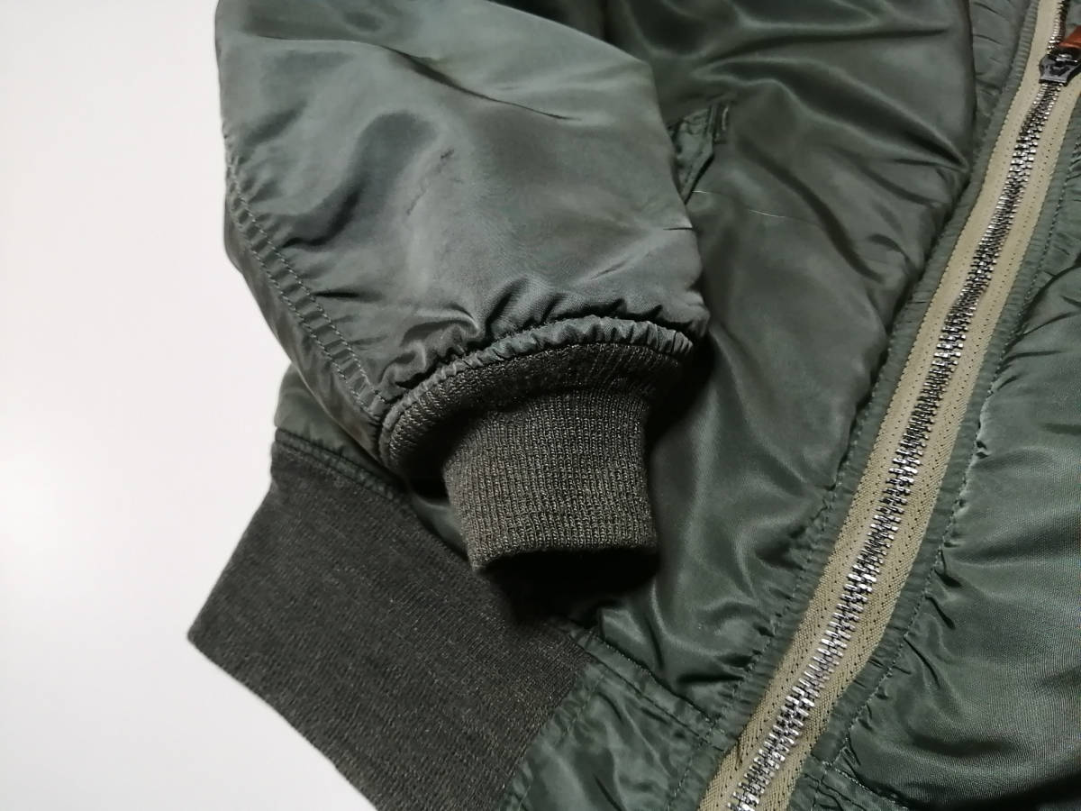 超希少 70s 民間品 MA-1 縦ステッチ コンコルド CONCORD社製 MIL-J