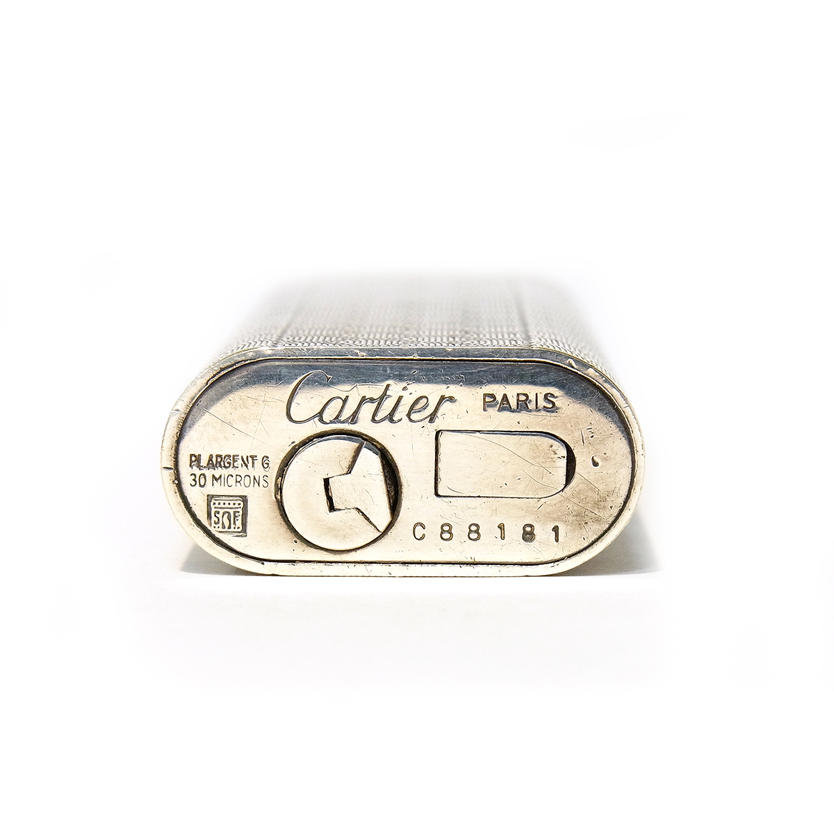 カルティエ ガスライター Cartier 着火確認済み シルバー 着火確認済 