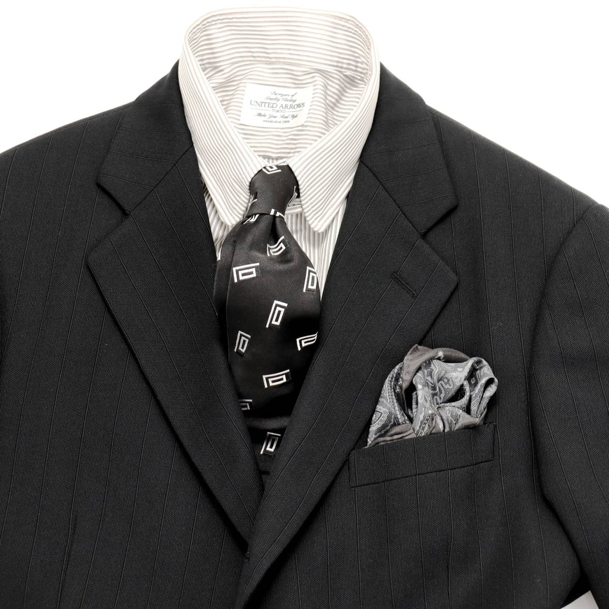 頂点の一着◎50万「GIORGIO ARMANI/ジョルジオアルマーニ」BORGO21 黒 