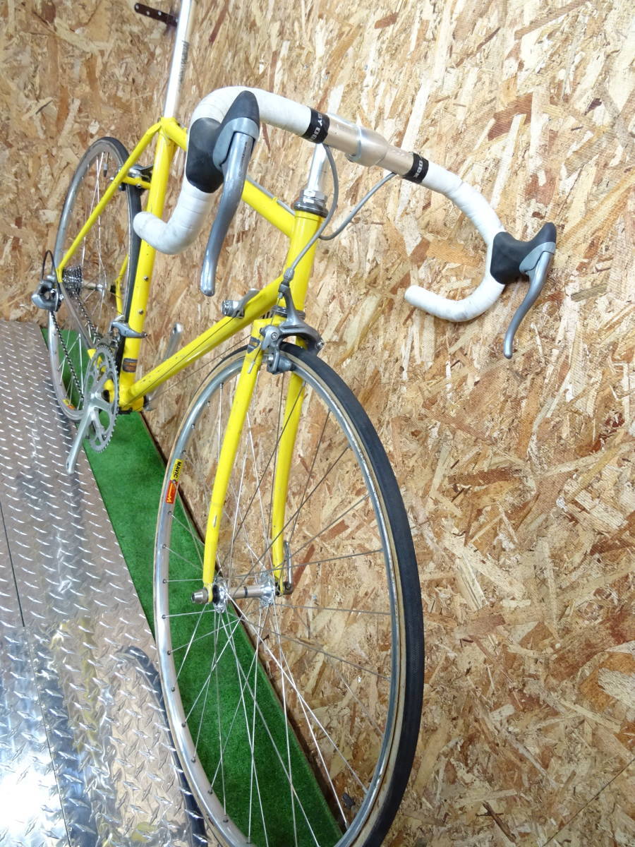 Tange Double Buttedクロモリフレーム メーカー不明 イエローメタ 塗装剥がれ多い シマノ６００コンポ チューブラー 5mm 売買されたオークション情報 Yahooの商品情報をアーカイブ公開 オークファン Aucfan Com