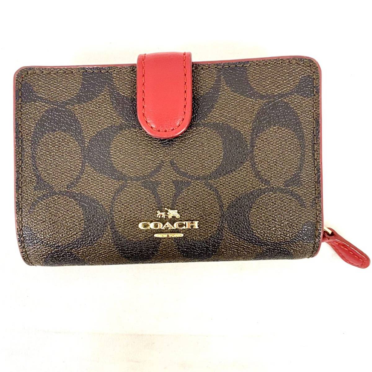 【HOT，新品】 1円スタート COACH 二つ折り財布 COACH財布 コーチ シグネチャー(女性用財布)｜売買されたオークション情報、yahooの商品情報をアーカイブ公開 - オークファン 服飾小物