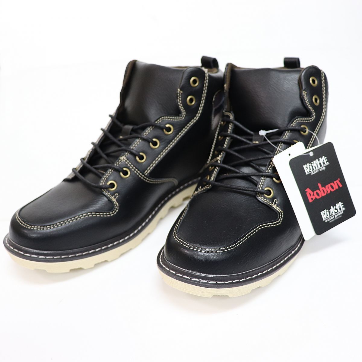 Bobson ボブソン メンズ 防水 防滑 加工 ファッション カジュアル ハイカット ブーツ シューズ 靴 黒 D2749 260 十 Qwer 26 0cm 売買されたオークション情報 Yahooの商品情報をアーカイブ公開 オークファン Aucfan Com