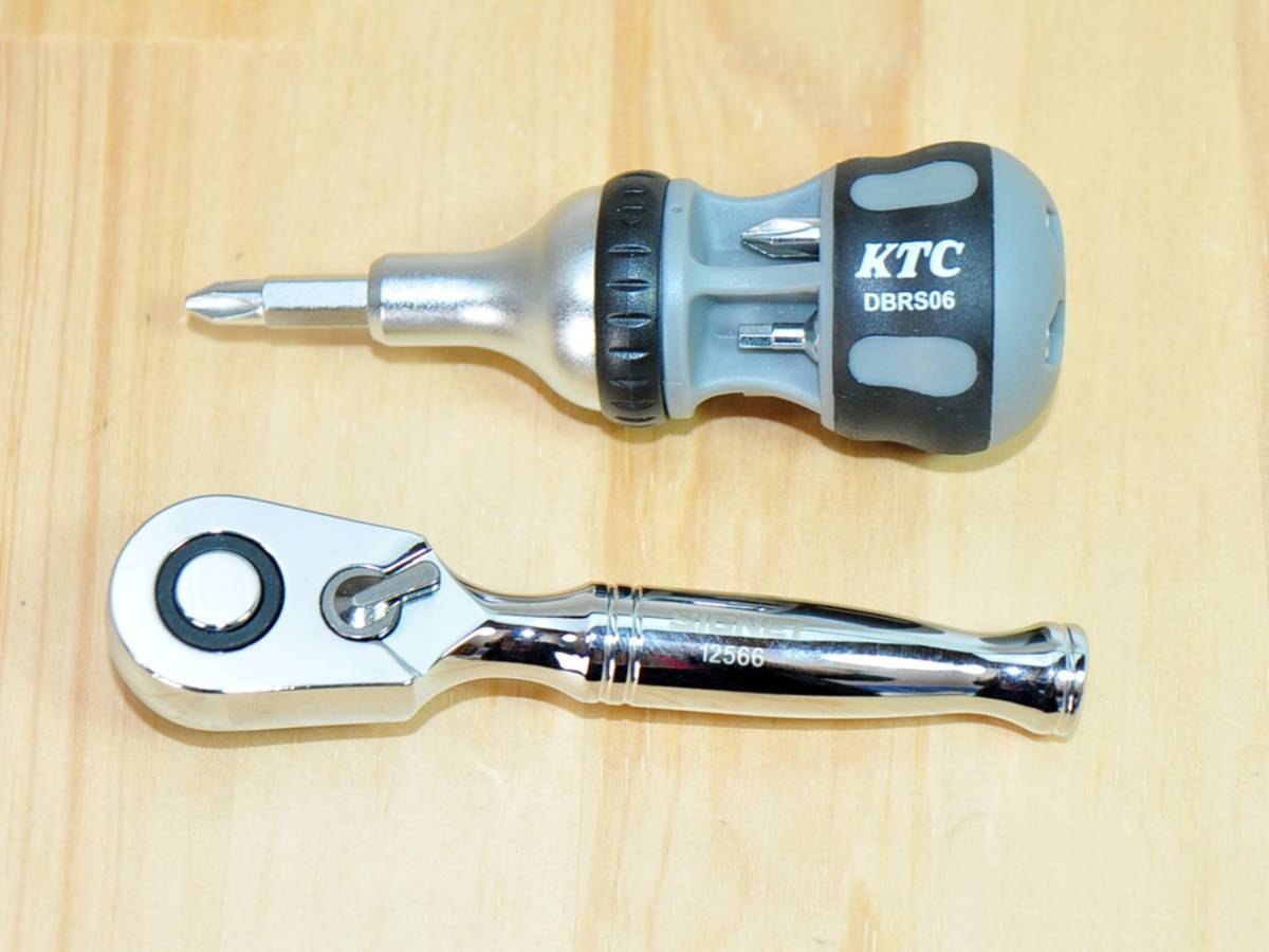 正規品，安い SIGNET 9.5sq ショート ラチェットハンドル KTC ラチェットスタッビドライバ DBRS06 セット 携帯工具 ドライバー ラチェットセット(ラチェットドライバー)｜売買されたオークション情報、yahooの商 ラチェットドライバー