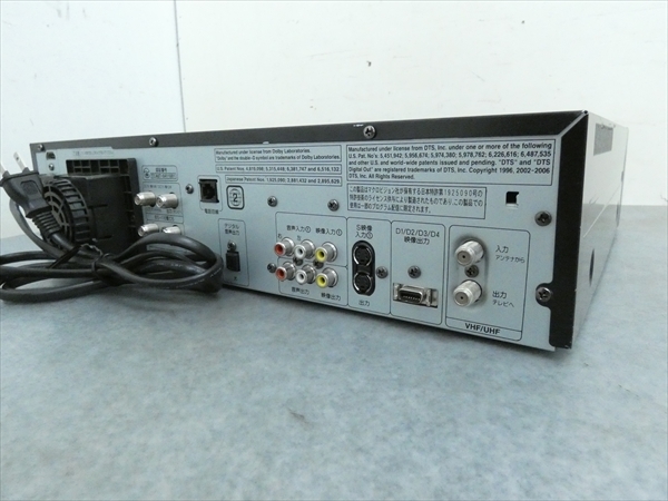 DX BROADTEC（フナイ製） DVD⁄VHS一体型デッキ、DXR160V vhs dvd 一