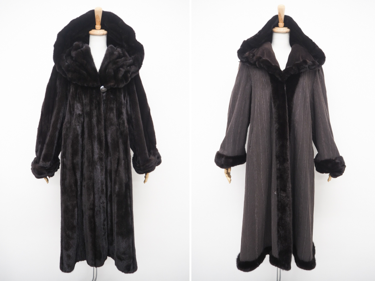 三越 パルティーナ*MITSUKOSHI Partina*3ホック リアルミンクファー