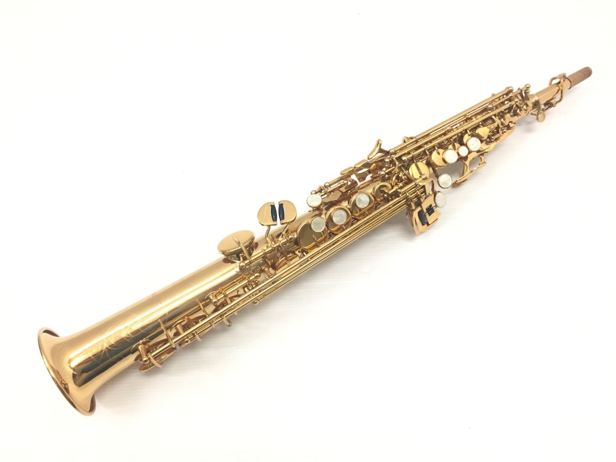 美品★ELKHEART　エルクハート　ソプラノサックス　ゴールドラッカー仕上げ　木管楽器　吹奏楽　ES-510GL　30506N
