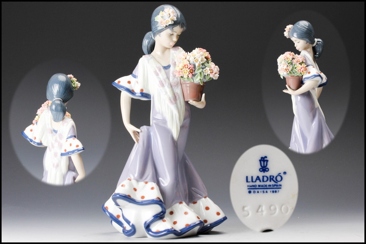 【佳香】LLADRO リヤドロ『セビリアの踊り子』5490 置物 フィギュリン 木箱 本物保証