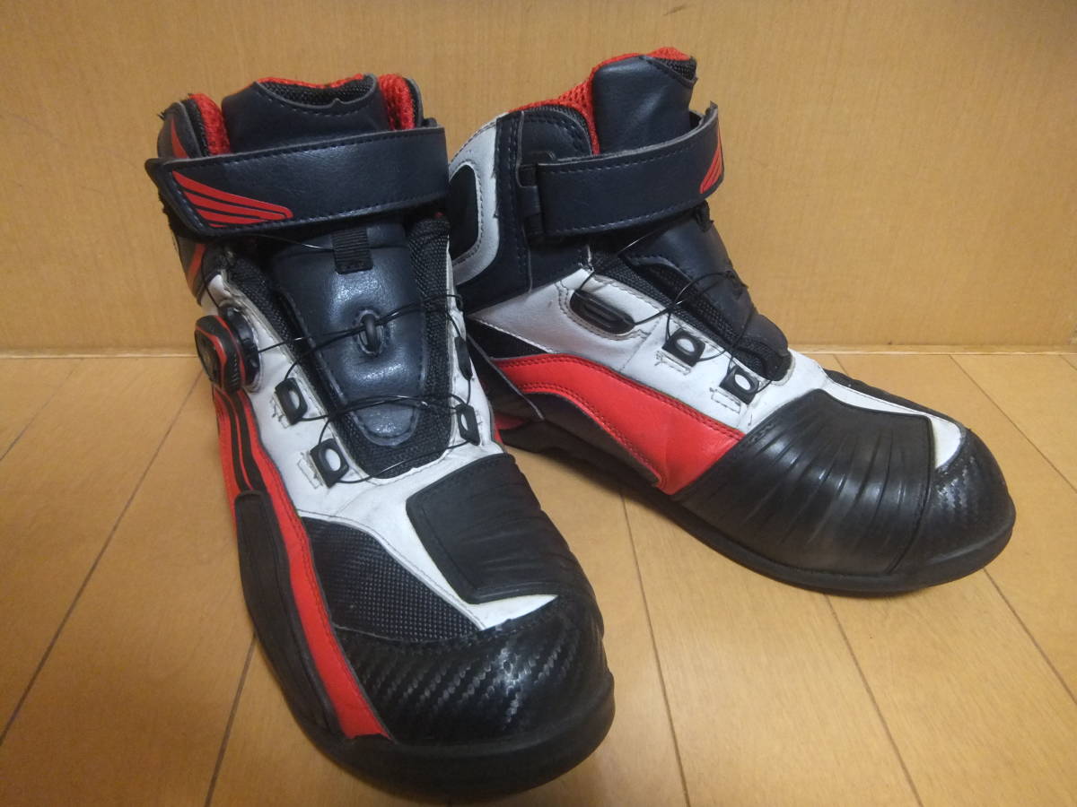 中古 HONDA ホンダ BOA ライディングシューズ 0SYTT-X71トリコロール 