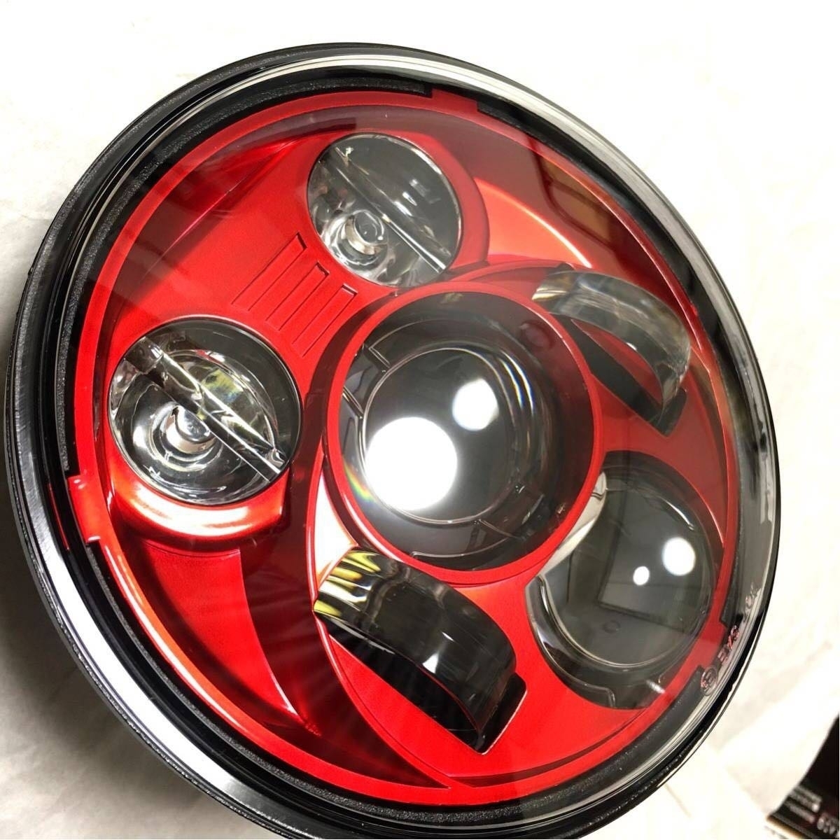 ハーレーledヘッドライト5 75インチ 赤 スポーツスター ダイナ プロジェクター ユニット Harley 社外品 売買されたオークション情報 Yahooの商品情報をアーカイブ公開 オークファン Aucfan Com