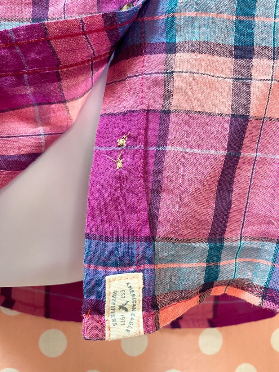 Americaneagleチェックシャツ 薄手シャツ アメリカン古着風 カリフォルニアファッション チェック柄 ネルシャツ デニムコーデ キャンプ 長袖 シャツ 売買されたオークション情報 Yahooの商品情報をアーカイブ公開 オークファン Aucfan Com