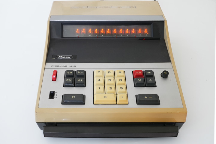 RICOMAC 1210 計算機 電卓 ニキシー管 リコマック 昭和 レトロの入札