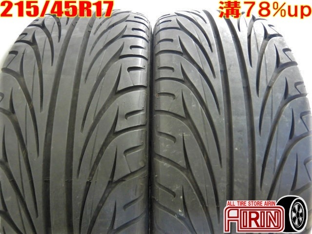 215/45R17 KENDA KR20 KAISER 中古 夏タイヤ 2本セット レクサスCT 86