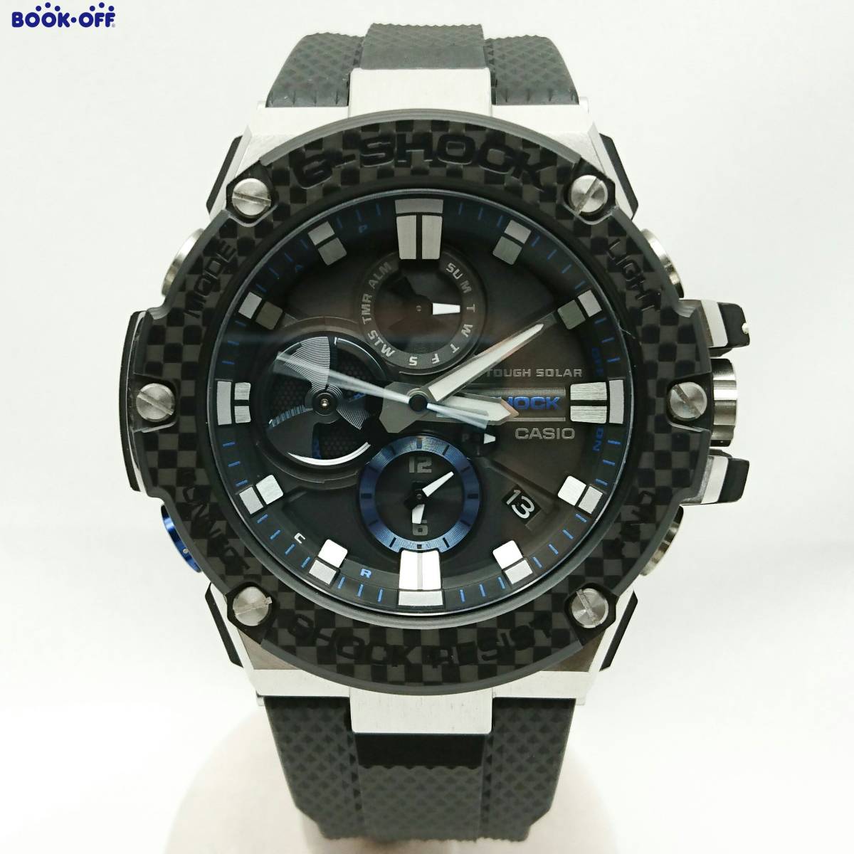 CASIO G-SHOCK G-STEEL GST-B100XA-1AJF ソーラー カーボン ブルー