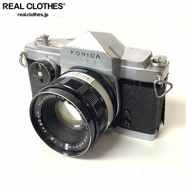 KONICA/コニカ AUTOREX 一眼レフ フィルムカメラ HEXANON 1:1.8 f=52mm レンズ付き【シャッター確認済】 /000