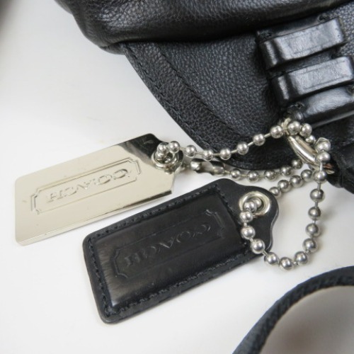 46884☆1円スタート☆本物 COACH コーチ ショルダーバッグ 黒 ボディ 