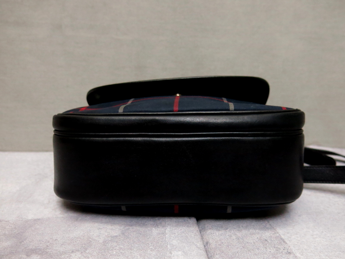 ○超美品○BURBERRY バーバリー○チェック柄○キャンバス カーフ 