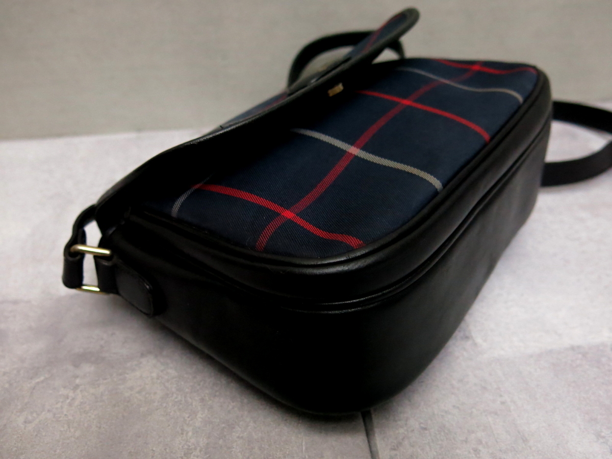 ○超美品○BURBERRY バーバリー○チェック柄○キャンバス カーフ 