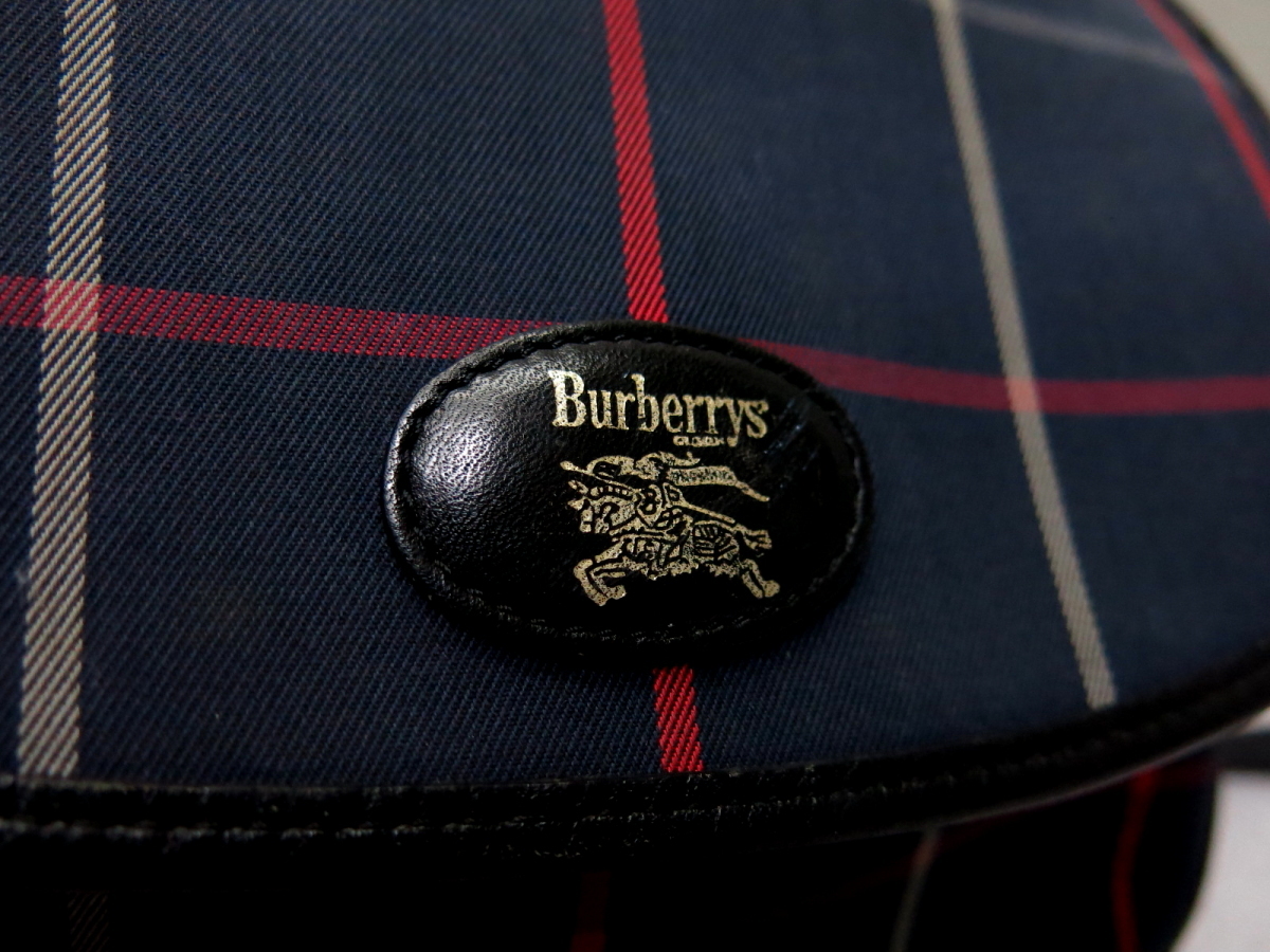 ○超美品○BURBERRY バーバリー○チェック柄○キャンバス カーフ 