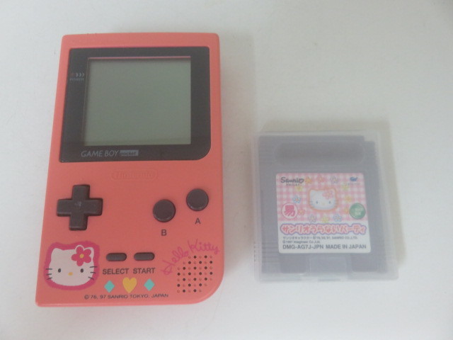 任天堂 ゲームボーイポケットハローキティバージョン MGB-001 ☆28374
