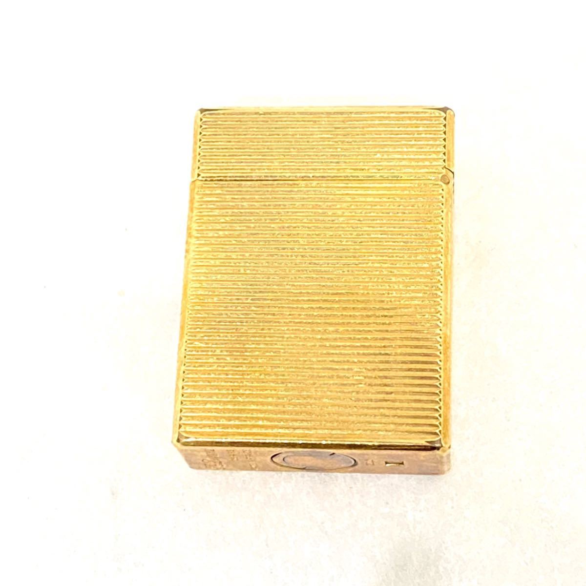 デュポンライターゴールド色・新品同様・美品・花火確認・スイス製・イエローガス ◇Dupont デュポン ライター ゴールドカラー◇ 禁煙グッズ/金色