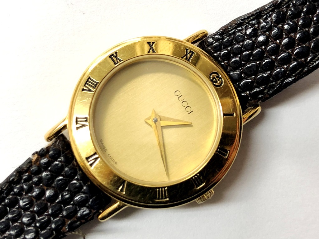 ☆GUCCI/グッチ 3000.2.L レディース腕時計《電池切れジャンク/中古品》☆
