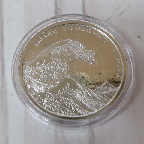 106. 2017年 HOKUSAI フィジー 1ドル銀貨 シルバープルーフ 1オンス