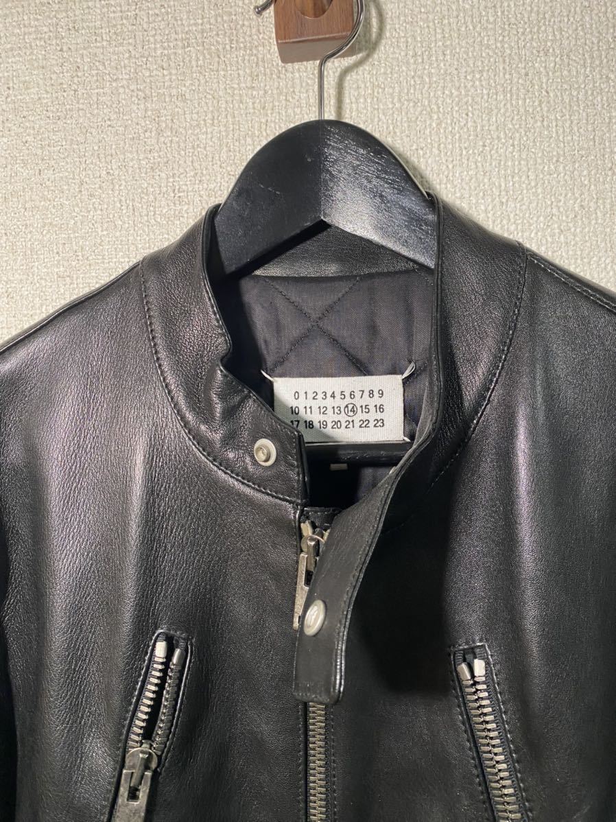 Maison Margielaメゾンマルジェラ 46 八の字ライダースジャケット 