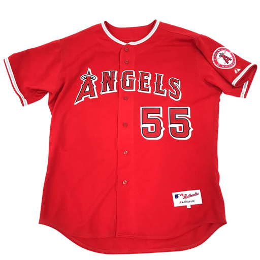 MLB Majestic ロサンゼルス エンゼルス #55 松井秀喜 ユニフォーム S