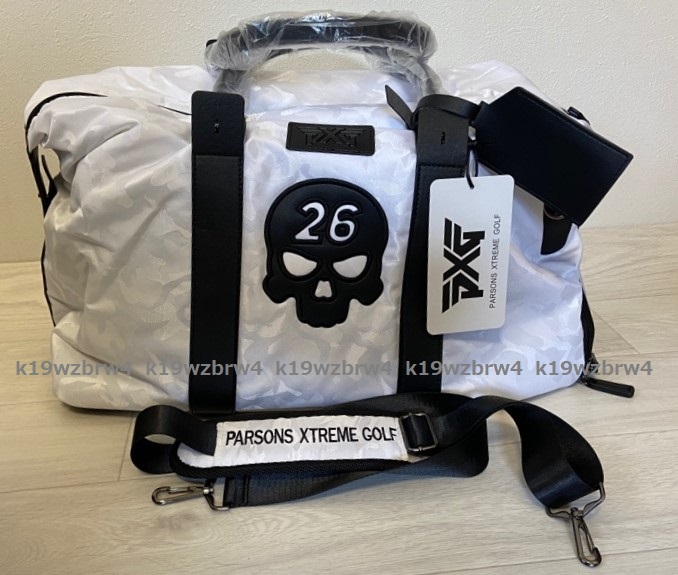 新品 PXG Parsons Xtreme Golf ボストンバッグ シューズ収納付き ホワイト迷彩