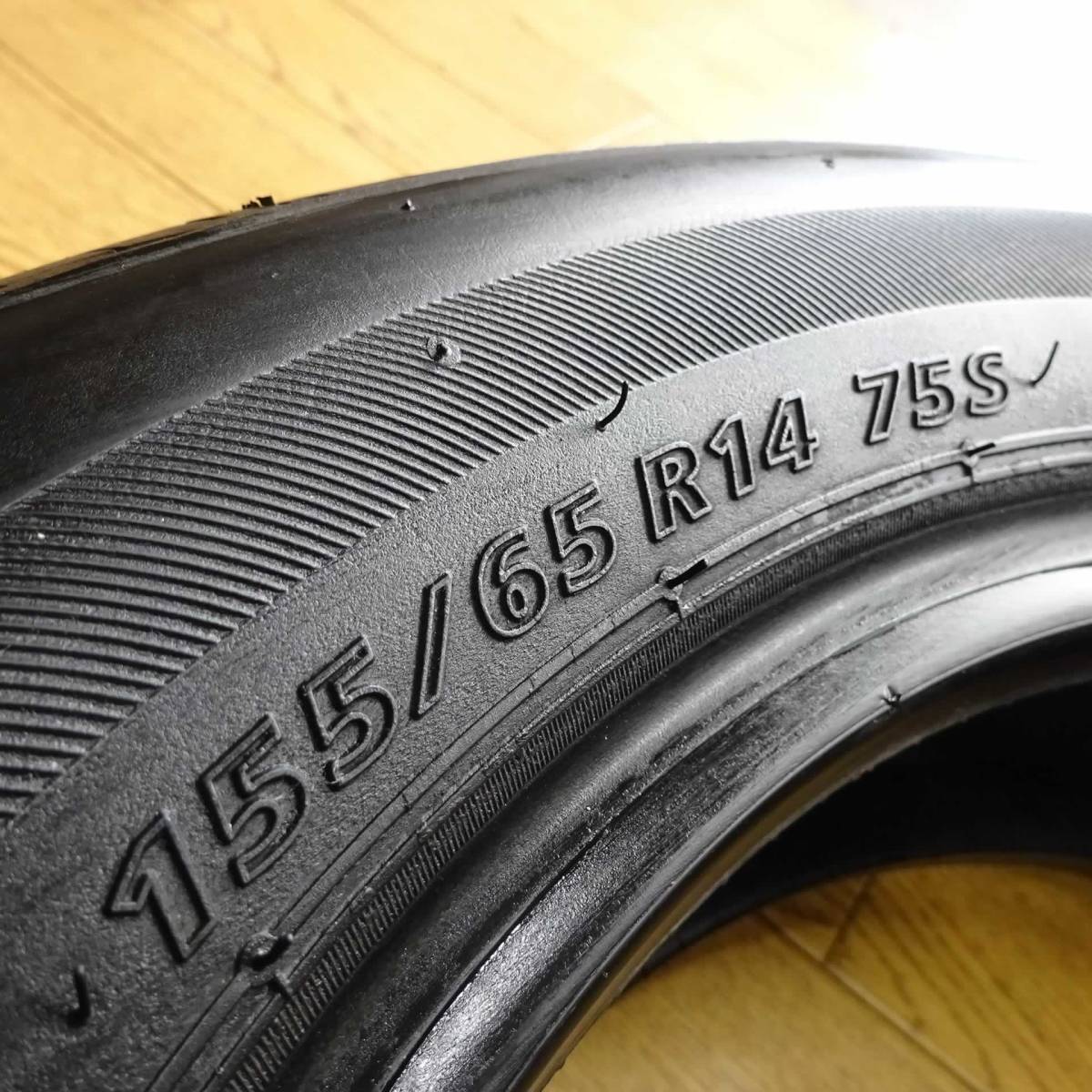 □4本SET□NO，X0656□会社宛送料無料□155/65R14 75S□BRIDGESTONE