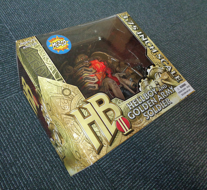 ヘルボーイ 2 ゴールデンアーミー SDCC2009 コミコン限定 ヘルボーイ & ゴールデンアーミー ソルジャー 3.75インチ フィギュア 新品 未開封