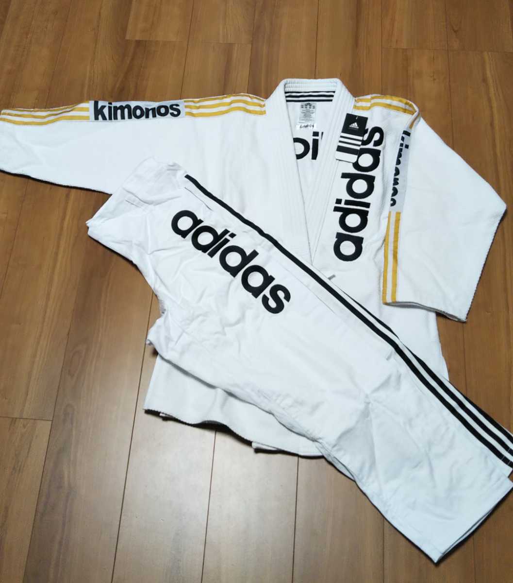 adidas アディダス 柔術着 上下 白 160cmサイズ ブラジリアン柔術