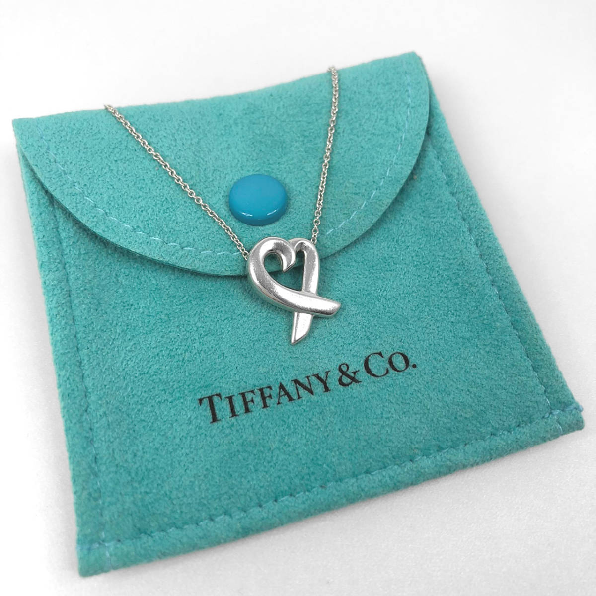 ティファニー ラビングハート ネックレス SV925 TIFFANY＆Co 