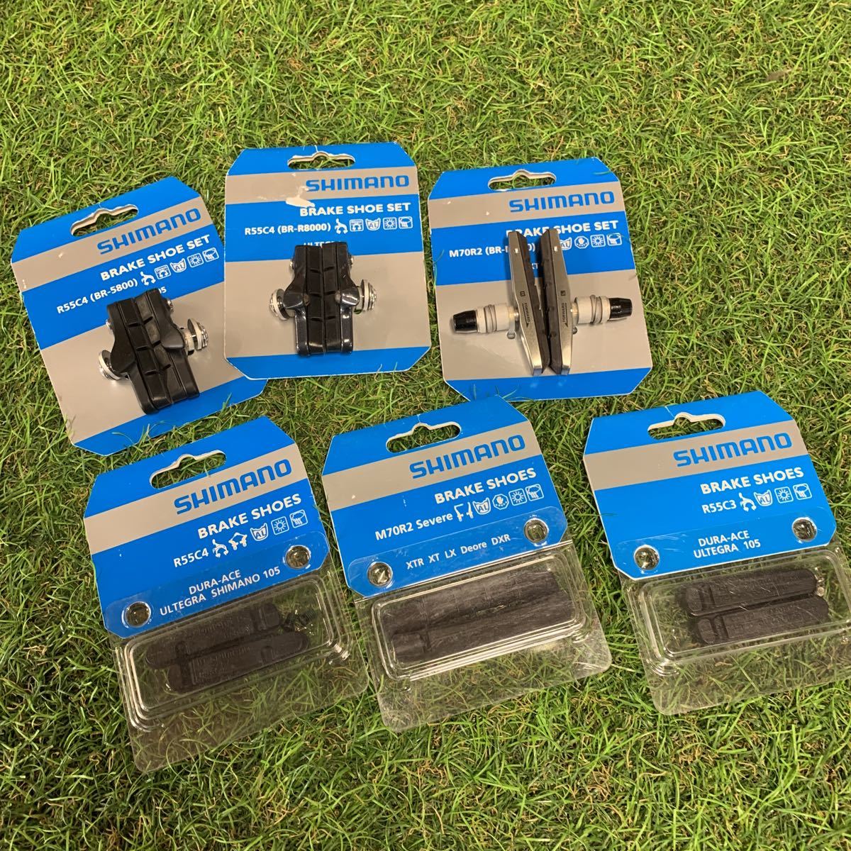 N675-E48 YTSHIMANO シマノ BRAKE SHOES ブレーキシュー セット ロードバイク 未使用 展示品 自転車パーツ 6点セットブレーキシュー
