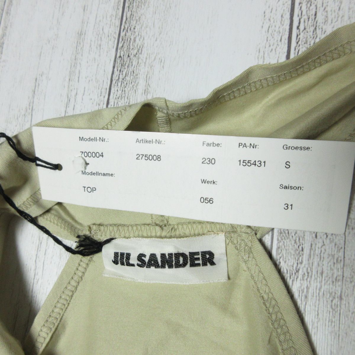 新品・未使用 JIL SANDER ジルサンダー ノースリーブ ホルターネック 