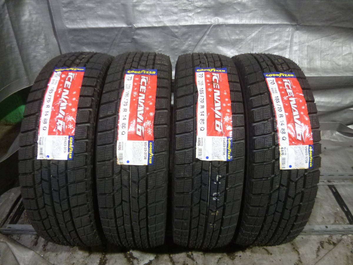 @翌日発送@2018年製＠新古品＠ 185/70R14 GOODYEAR ICE NAVI6　4本！F6095
