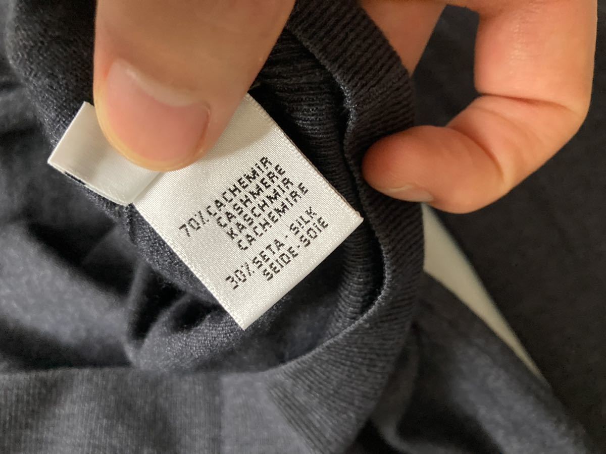 美品 Cruciani クルチアーニ ニット Vネック カシミヤ ウール グレー系 