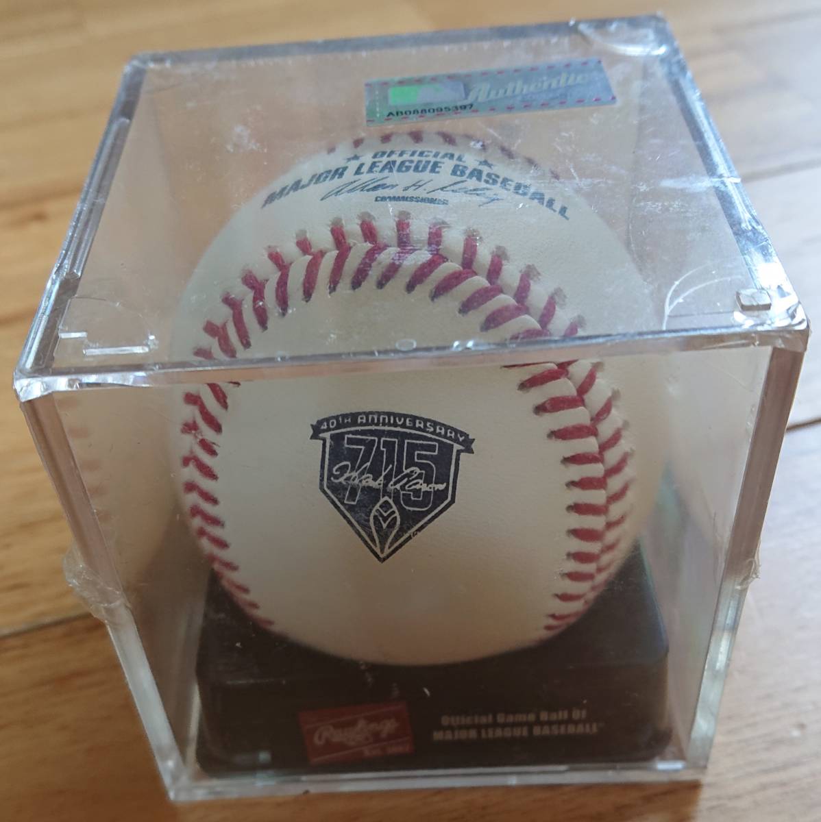 新品未開封】MLB公式球『ハンク・アーロン 715号ホームラン 40周年記念 