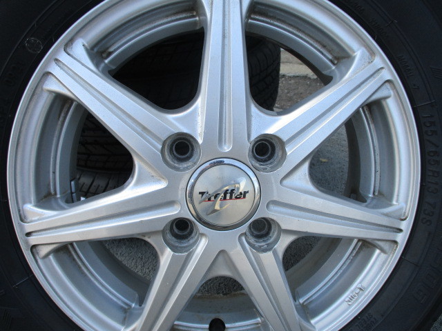新品タイヤ☆ヨコハマ☆Ｓ３０６☆１５５／６５Ｒ１３☆中古ホイールセット☆ワゴンＲ・パレット・モコ・ラパン等に☆ｆｕ_2