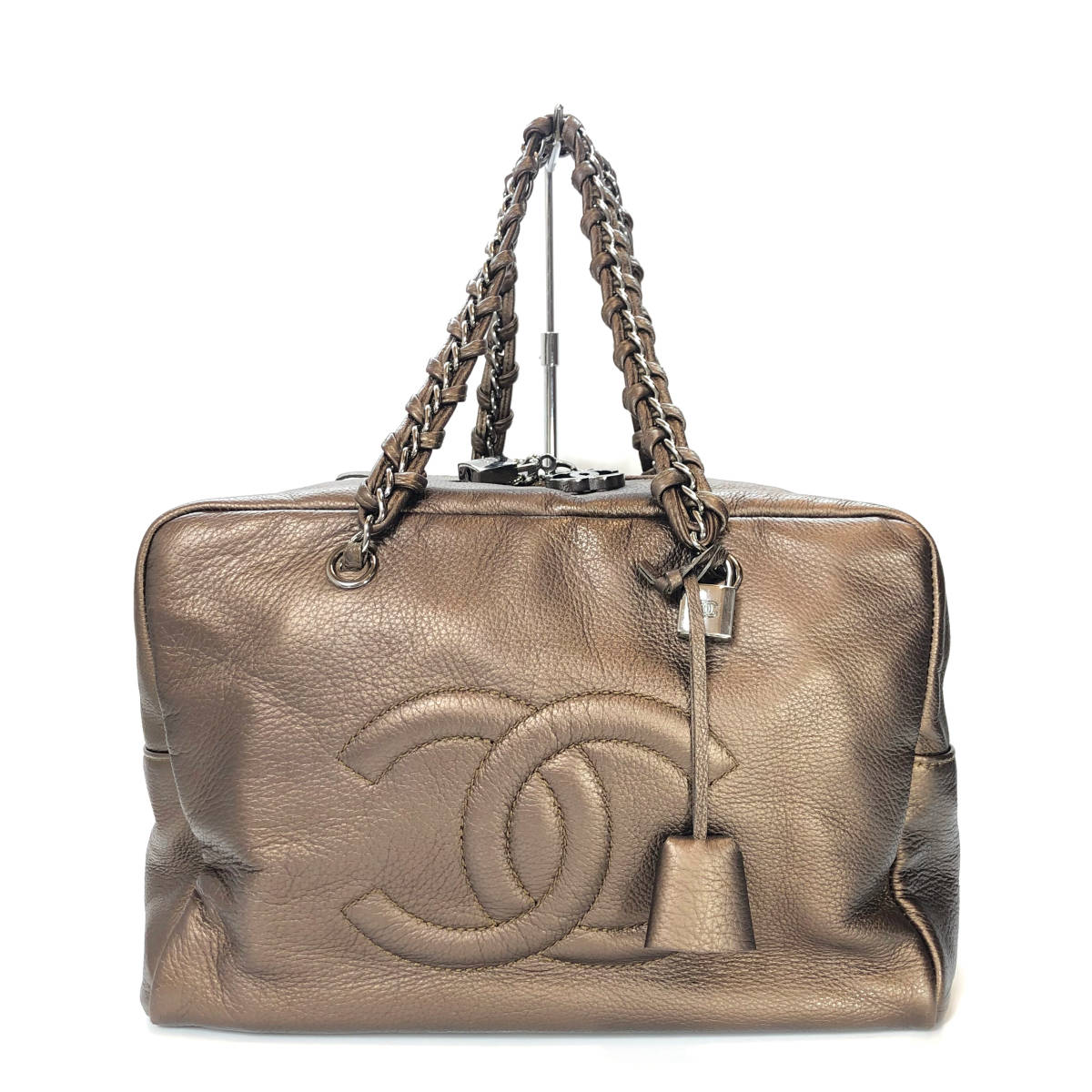 CHANEL シャネル ココマーク ラグジュアリーライン チェーンボストン 