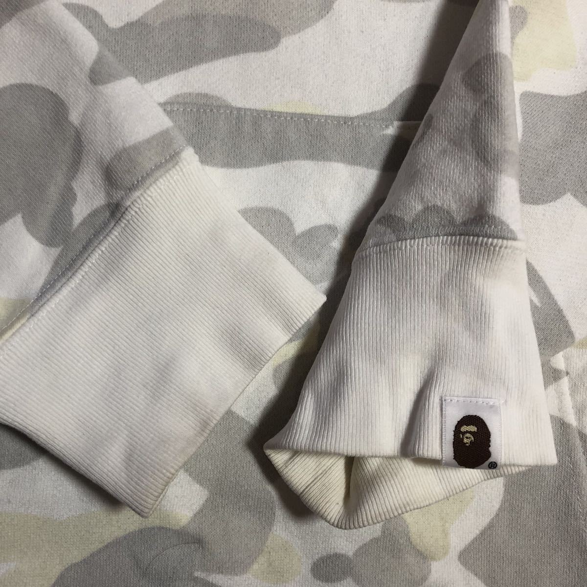 送料無料 BAPE GLOW IN THE DARK NYC HOODIE パーカー 白迷彩 カモフラ 
