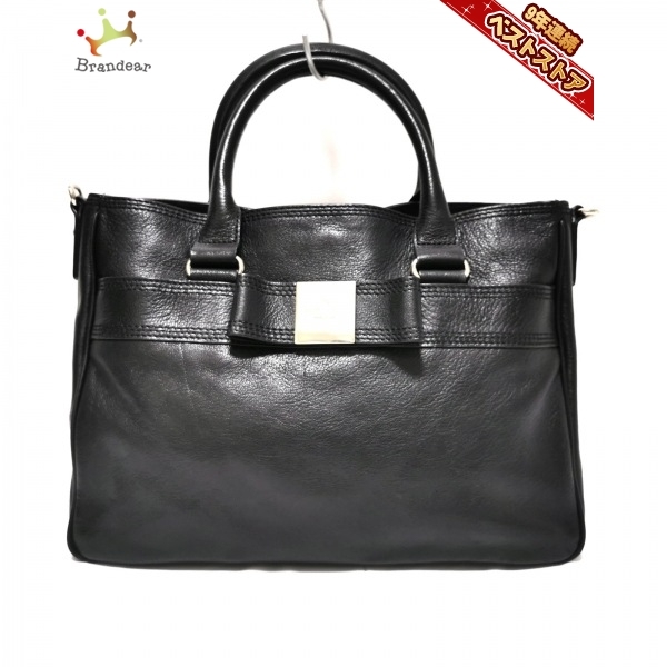 ケイトスペード Kate spade PXRU3189 - レザー 黒 リボン バッグ