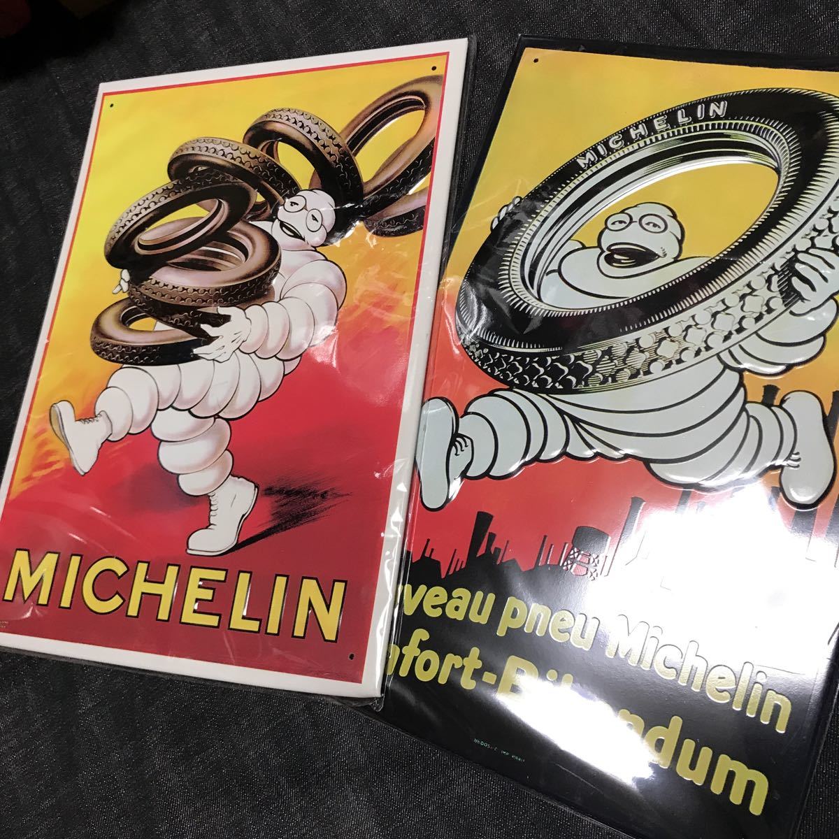 ミシュラン ビバンダム ブリキ看板 ミシュランマン タイヤ MICHELIN 