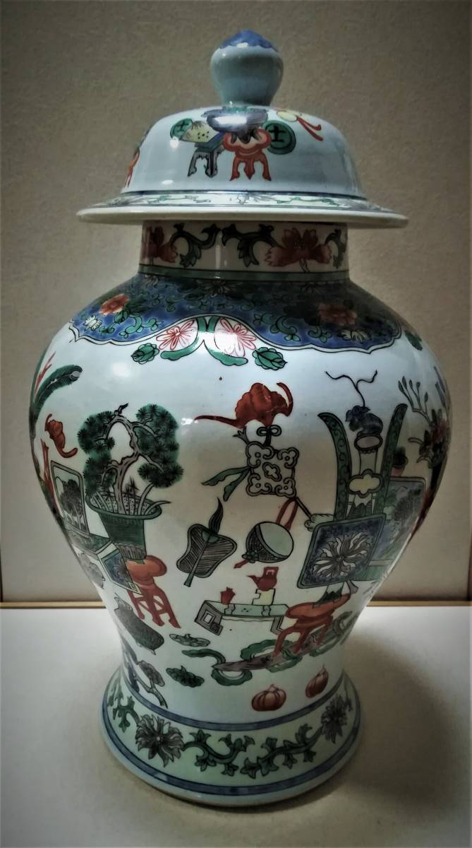 茶道具 青花 山水紋 嘉慶年製 款 蓋置 DT336 茶道具 青花 山水紋 嘉慶