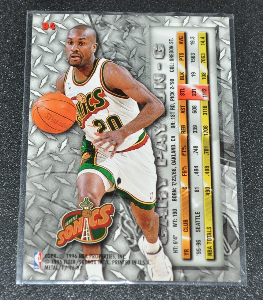 GARY PAYTON (ゲイリーペイトン) 1996 FLEER METAL 